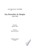 Libro Fray Bernardino de Sahagún, 1499-1590