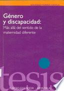 Libro Género y discapacidad