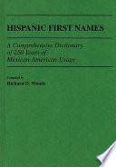 Libro Hispanic First Names