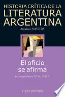 Libro Hist. Crit. Lit. Arg. T.9- El oficio se afirma