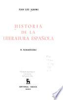 Libro Historia de la literatura española
