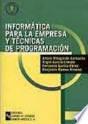 Libro Informática para la empresa y técnicas de programación