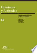 Libro Internet y participación política en España