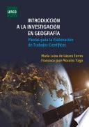 Libro Introducción a la Investigación en Geografía