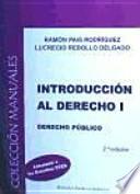 Libro Introducción al Derecho. Derecho público