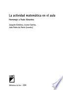 Libro La actividad matemática en el aula