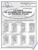 Libro La Carta de Acordes de Guitarra la Primera Etapa