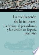 Libro La civilización de lo impreso