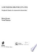 Libro La dictadura militar, 1976-1983