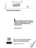Libro La inversión extranjera directa en República Dominicana y su impacto sobre la competitividad de sus exportaciones