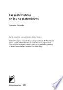 Libro Las matemáticas de los no matemáticos