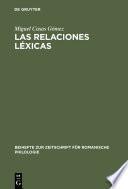 Libro Las relaciones léxicas