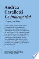 Libro Lo inmemorial