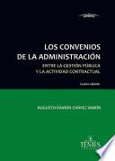 Libro Los convenios de la administración