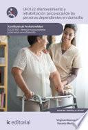 Libro Mantenimiento y rehabilitación psicosocial de las personas dependientes en domicilio. SSCS0108