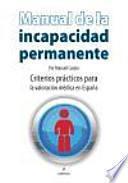 Libro Manual de la incapacidad permanente