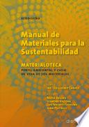 Libro MANUAL DE MATERIALES PARA LA SUSTENTABILIDAD