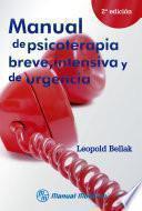 Libro Manual de psicoterapia breve, intensiva y de urgencia