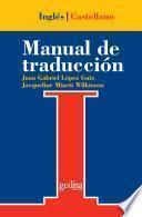 Libro Manual de traducción inglés-castellano