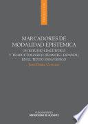 Libro Marcadores de modalidad epistémica