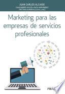 Libro Marketing para las empresas de servicios profesionales