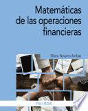 Libro Matemáticas de las operaciones financieras