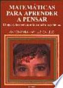 Libro Matemáticas para aprender a pensar