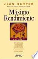 Libro Máximo rendimiento