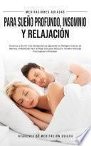 Libro Meditaciones Guiadas Para Sueño Profundo, Insomnio y Relajación