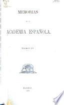 Libro Memorias de la Real academia española