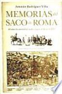 Libro Memorias del saco de Roma