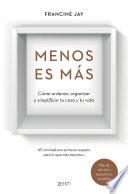 Libro Menos es más