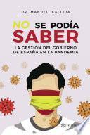 Libro No se podía saber