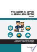 Libro Organización del servicio de pisos en alojamientos