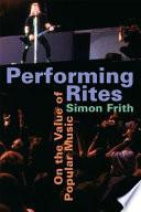 Libro Performing Rites