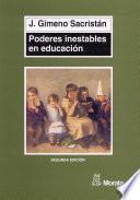 Libro Poderes inestables en educación