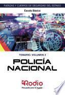 Libro Policía Nacional. Escala Básica. Temario. Volumen 2