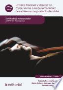 Libro Procesos y técnicas de conservación o embalsamamiento de cadáveres con productos biocidas. SANP0108
