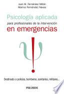 Libro Psicología aplicada para profesionales de la intervención en emergencias