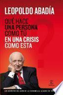 Libro ¿Qué hace una persona como tú en una crisis como esta?