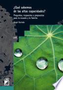 Libro ¿Qué sabemos de las altas capacidades?