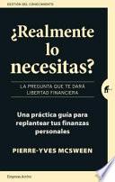 Libro Realmente Lo Necesitas?