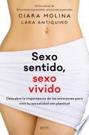 Libro Sexo sentido, sexo vivido