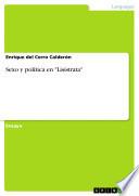 Libro Sexo y política en Lisístrata
