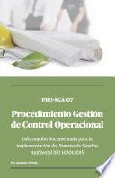 Libro SGA-07 Procedimientos Gestión de Control Operacional