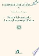 Libro Sintaxis del enunciado
