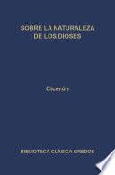 Libro Sobre la naturaleza de los dioses