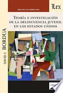Libro Teoría e investigación de la delincuencia juvenil en los Estados Unidos