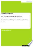 Libro Un desierto colmado de palabras