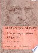 Libro Un ensayo sobre el genio